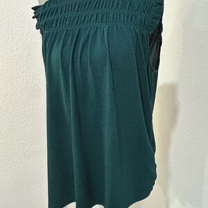 Adrianna Papell Teal Sleeveless Blouse